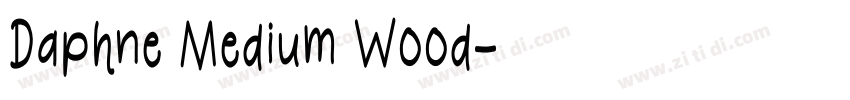 Daphne Medium Wood字体转换